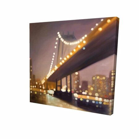 FONDO 16 x 16 in. New-York At Night-Print on Canvas FO2785656